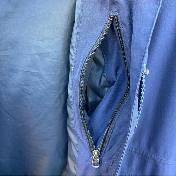 Marmot XS Membrain trench coat hooded rain jacket Navy - Picture 10 of 16